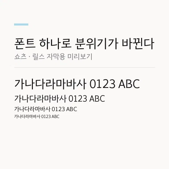 부산단디고딕M 썸네일 예시