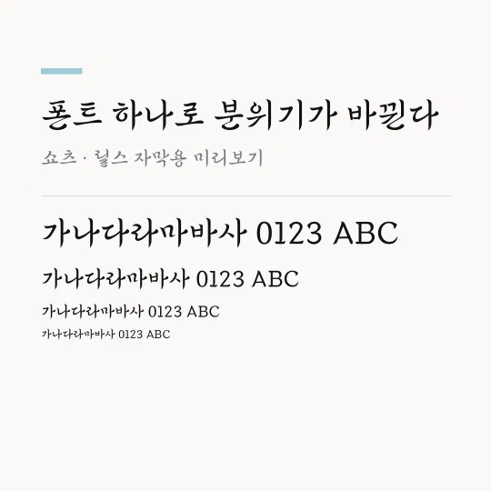 솔뫼 김대건 Light 썸네일 예시