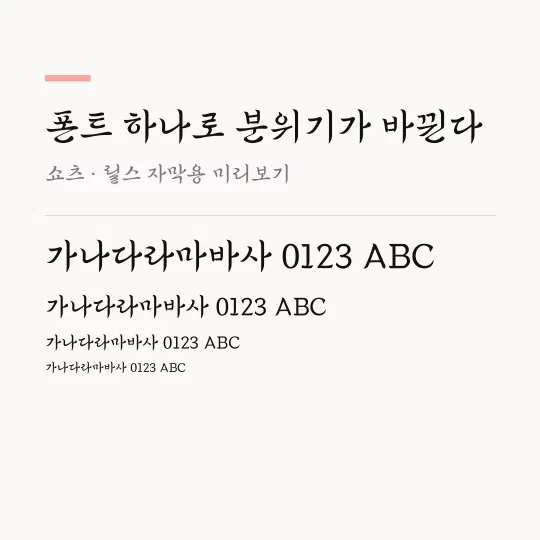 솔뫼 김대건OTF Light 썸네일 예시