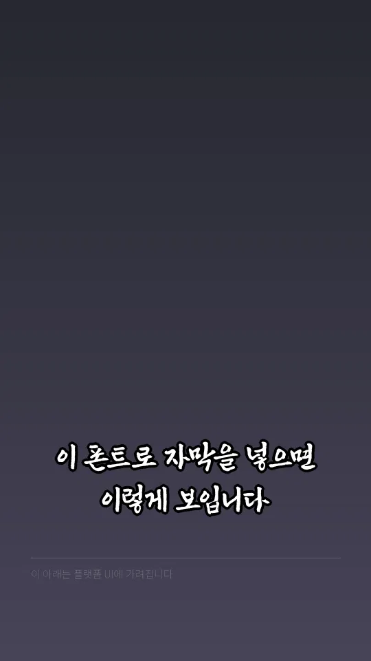 신라문화체(B) 자막 예시