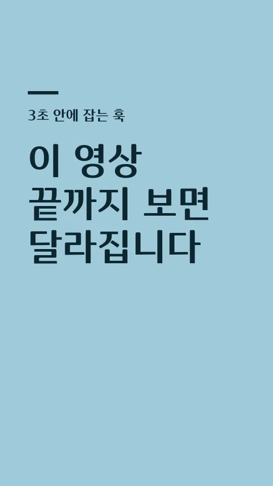 완도청정바다체 B 훅 타이틀 예시