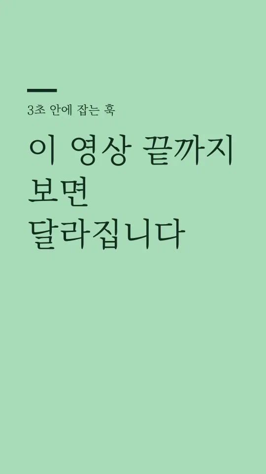제주명조 훅 타이틀 예시