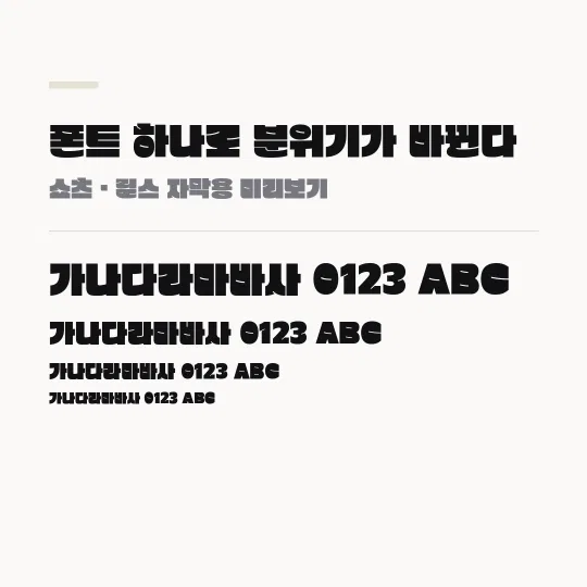 창원단감아삭 Bold 썸네일 예시