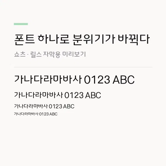 충북대70주년체R 썸네일 예시
